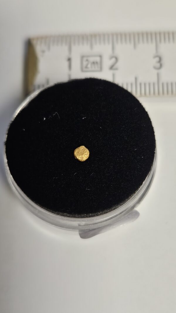 Goldnugget/Flitter aus dem Wallis 0.09g