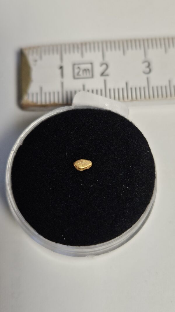 Goldnugget/Flitter aus dem Wallis 0.09g