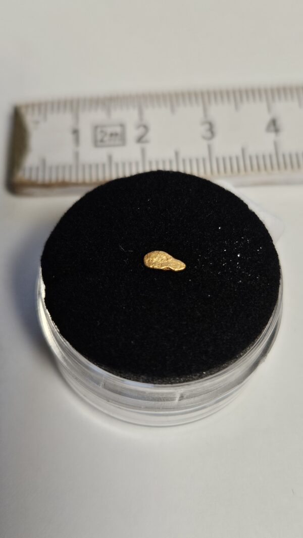 Goldnugget/Flitter aus dem Wallis 0.09g