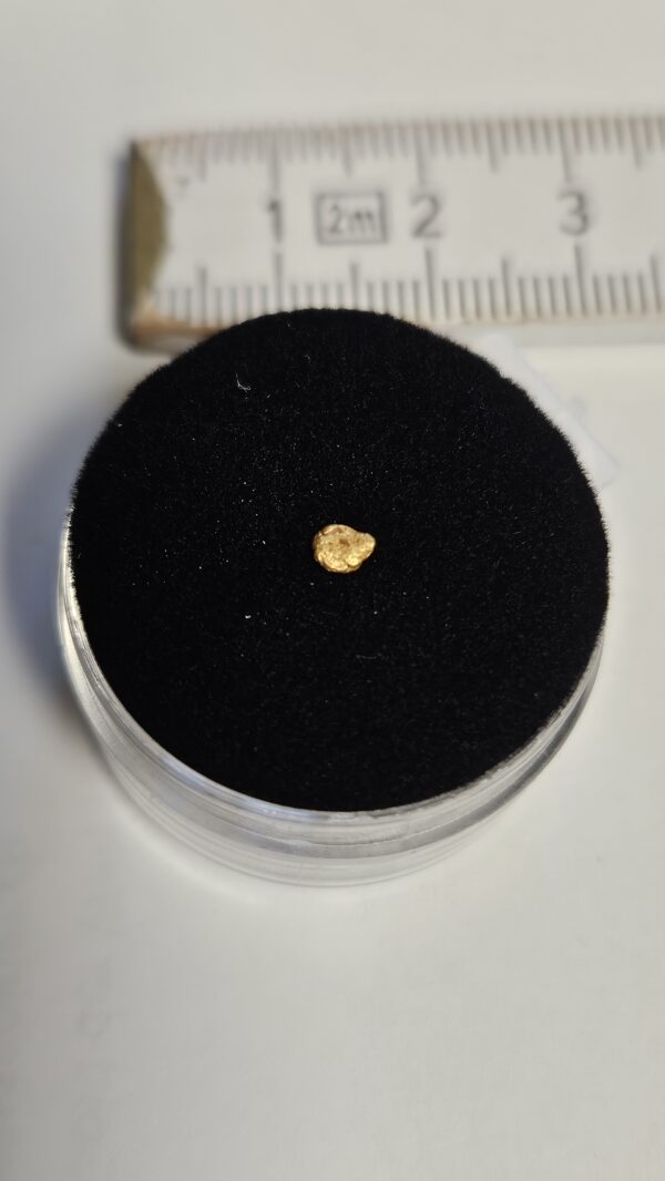 Goldnugget/Flitter aus dem Wallis 0.08g