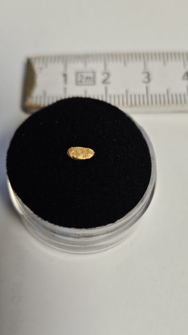 Goldnugget/Flitter aus dem Wallis 0.13g