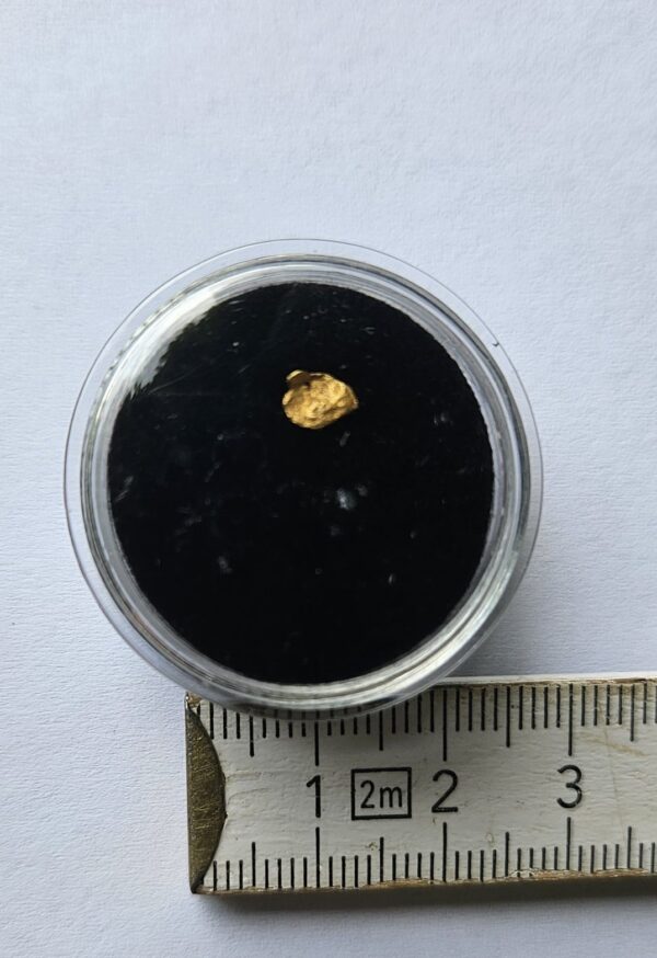 Goldnugget/Flitter aus dem Wallis 0.08g