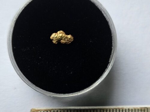 Goldnugget/Flitter aus dem Wallis 0.14g