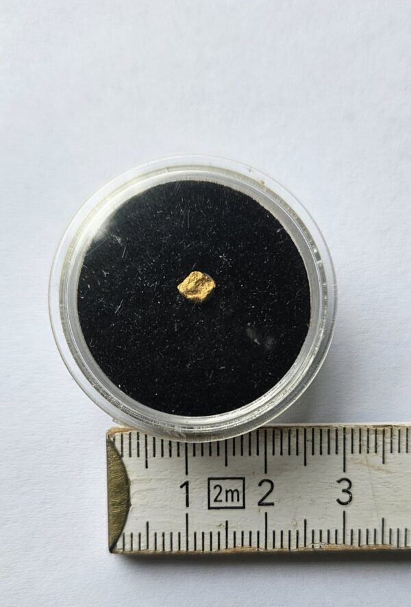 Goldnugget/Flitter aus dem Wallis 0.13g