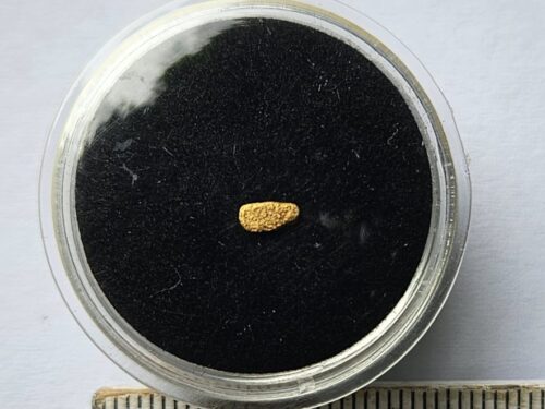 Goldnugget/Flitter aus dem Wallis 0.1g