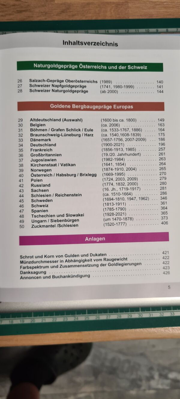Buch: Bergbaugepräge Europas, Flussgold und Bergbau Gold-Münzen und Medaillen der letzten Jahrhunderte bis heute.