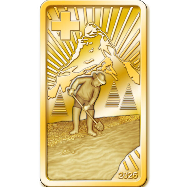 Neu! Goldbarren/Medaillen 2026 aus Schweizer Naturgold Rarität!  Ab ca. Mitte Juni 2026 auslieferbar