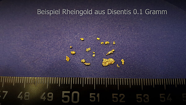 Geschenk-Set: Goldsäckli (Paydirt), Goldwaschpfanne und Sammeldose und ev. Buch Gold in der Schweiz