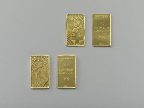 Goldbarren-2019_1 Medaille/Goldbarrenform 2019 aus Schweizer Naturgold Rarität!