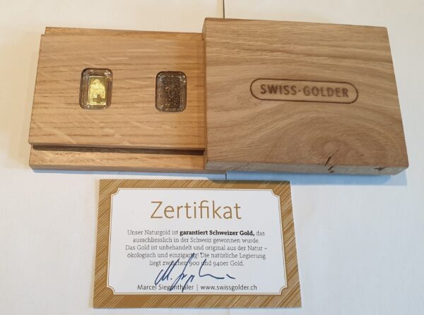 Goldbarren/Medaillen 2024 aus Schweizer Naturgold Rarität!  Ausverkauft!