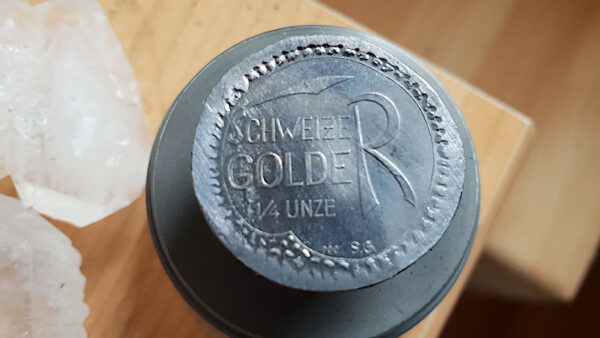 "Schweizer Golder" 2020 die seltene Medaille/Münze aus Schweizer Naturgold, limitierte und nummerierte Auflage nur 100 Stk! Design by Housi Knecht