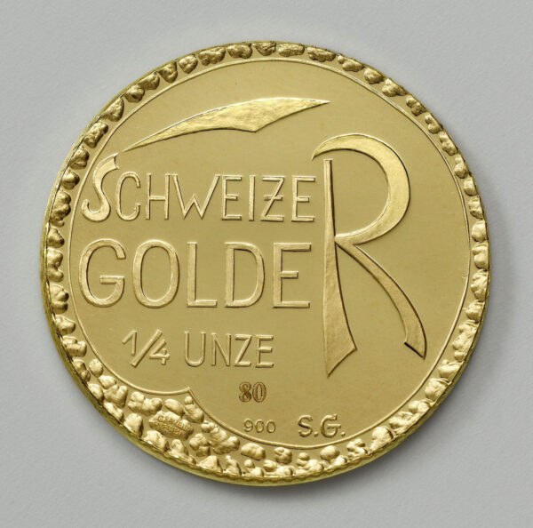 "Schweizer Golder" 2022 "Leone" die seltene Medaille/Münze aus Schweizer Naturgold, limitierte und nummerierte Auflage nur 80 Stk! Design by Housi Knecht!