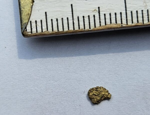 Schweizer Goldnugget 0.09 Gramm Val Sumvitg