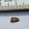 Schweizer Goldnugget 0.2 Gramm Val Sumvitg bei Disentis.