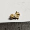 Sehr schönes Schweizer Goldnugget Kristallin mit Quarz 0.8 Gramm Region Vorderhein Sehr selten!