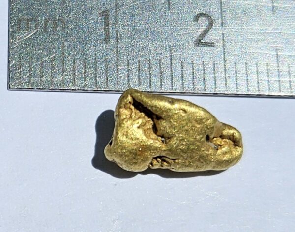 Schweizer Goldnugget "Boulder Nugget" 2.74 Gramm Region Val Sumvitg. Unikat, sehr selten!