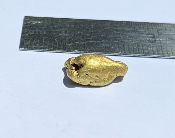 Schweizer Goldnugget "Boulder Nugget" 2.74 Gramm Region Val Sumvitg. Unikat, sehr selten!