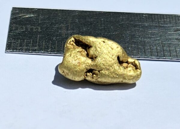 Schweizer Goldnugget "Boulder Nugget" 2.74 Gramm Region Val Sumvitg. Unikat, sehr selten!