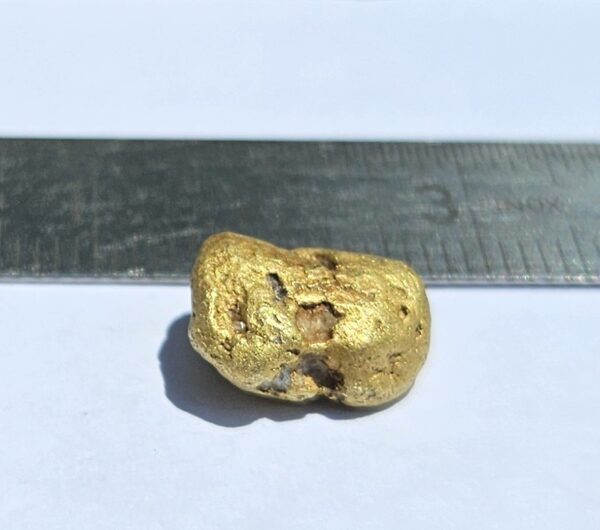 Schweizer Goldnugget Val Sumvitg "Potato" 4.02 Gramm Region Disentis