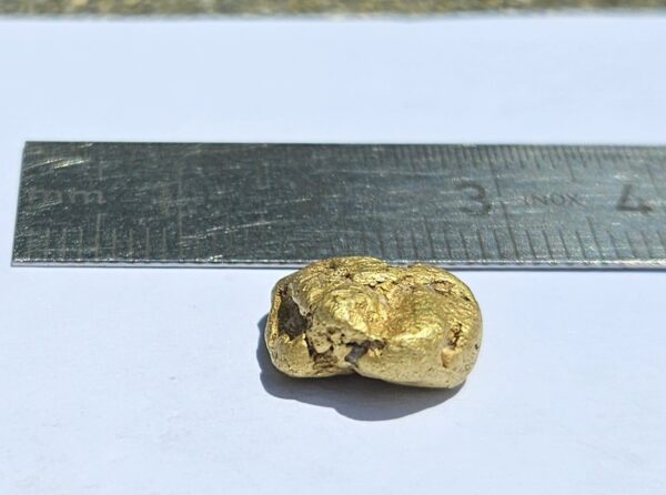 Schweizer Goldnugget Val Sumvitg "Potato" 4.02 Gramm Region Disentis