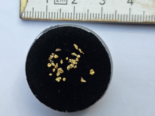 Schweizer-Goldnuggets-Kaernchen-Disentis Kleine Schweizer Goldnuggets/Körnchen 0.2 Gramm Region Disentis (Beispielbild)