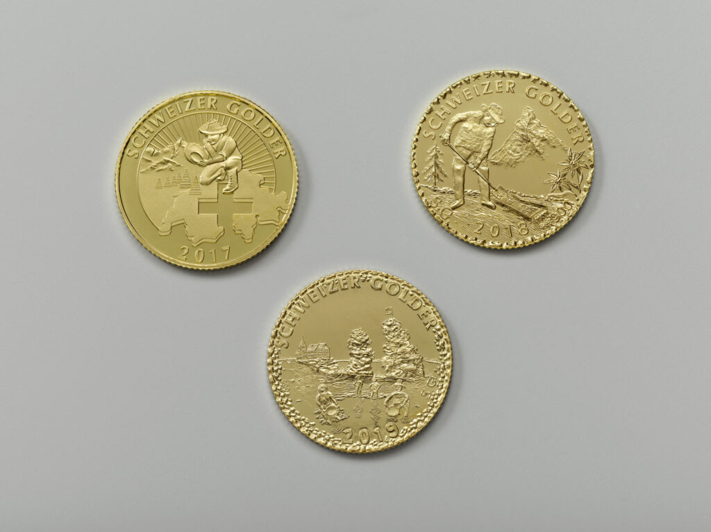 Trilogie Goldwaschen 2017-2019: Designed by Swissgolder